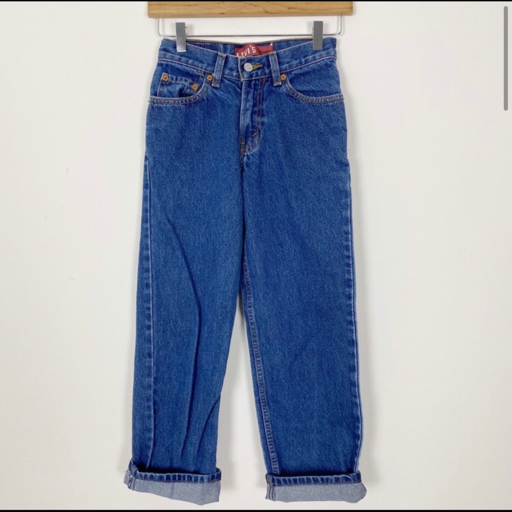 VINTAGE LEVI’S 550 High Waist Mom Jeans Tiny 24